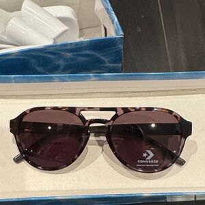 Converse Grey Tortoise Aviator Sunglasses